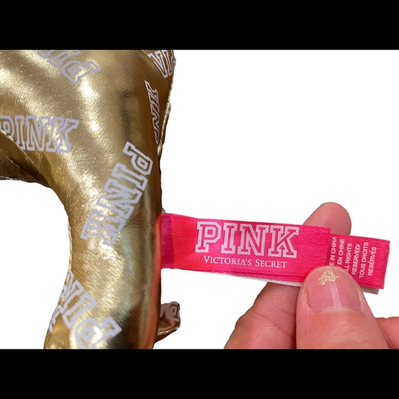 Victoria’s Secret PINK Gold Plush Dog (2014) - Picture 5 of 7